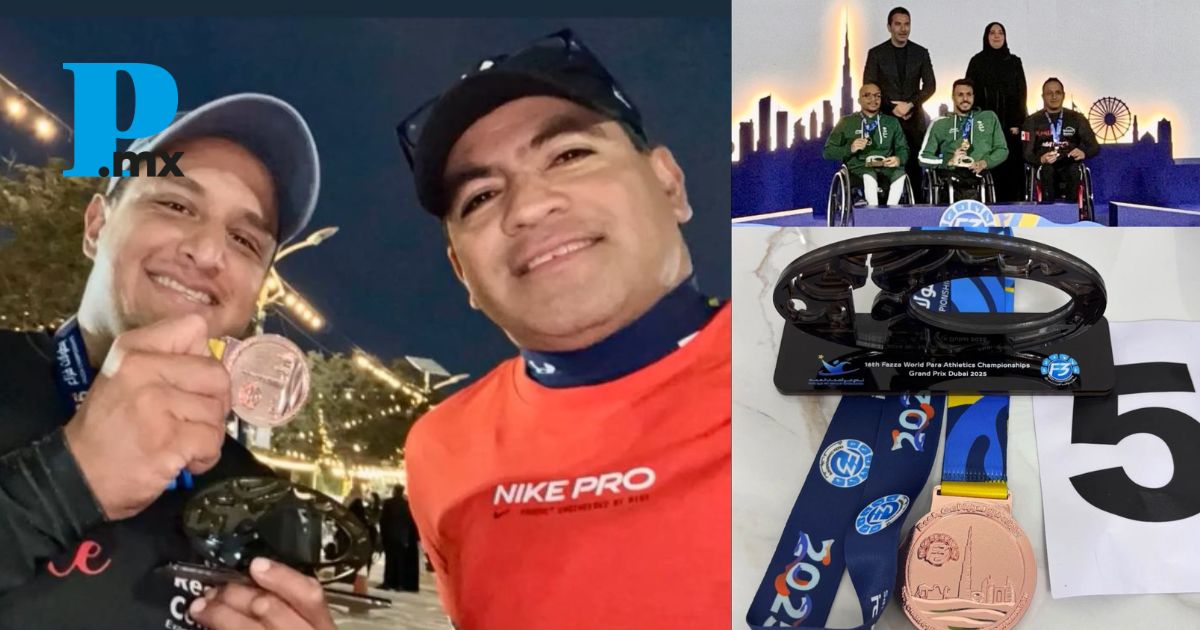 Poblano lograron bronce en el Gran Prix de Para Atletismo Dubai 2025