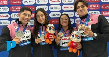 México gana plata en clavados mixtos en Mundial Acuático Singapur 2025