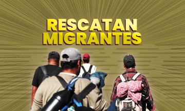 RESCATAN A MIGRANTES 