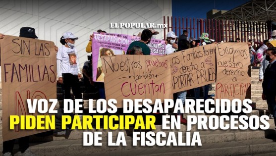 Familiares de desaparecidos denuncian omisiones de Fiscalía