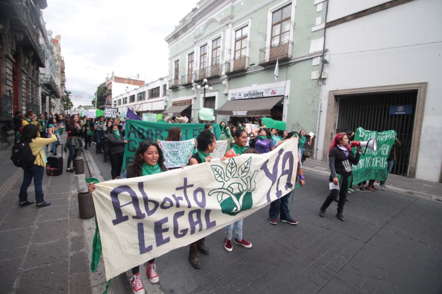 Aborto legal en Puebla, Marcha del 2019. Foto:EsImagen