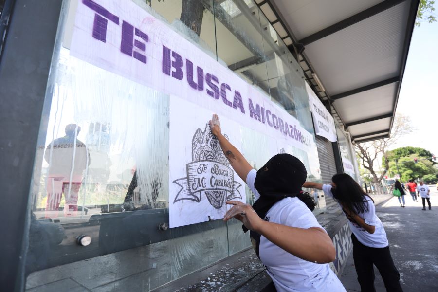 Manifestación voz de los desaparecidos. Foto:EsImagen