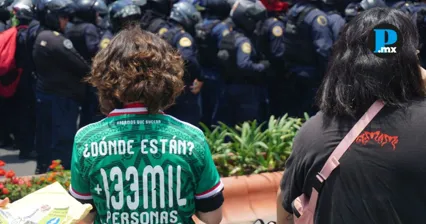 Manifestaci&oacute;n de colectivos en la Ciudad de M&eacute;xico durante el Mundial 2026.