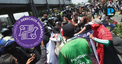 La CDHCM abri&oacute; una queja de oficio para investigar posibles violaciones a derechos humanos durante el operativo policial en una protesta de familias buscadoras en la Ciudad de M&eacute;xico.
