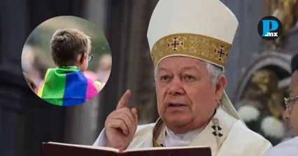 El arzobispo de Puebla, V&iacute;ctor S&aacute;nchez Espinosa, durante la misa dominical celebrada en la Catedral de Puebla.