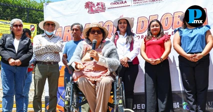 Gobierno de Cholula rehabilita la 25 Poniente en el Barrio de La Magdalena