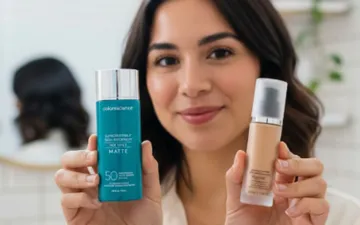 Maquillaje con FPS o Protector solar con color