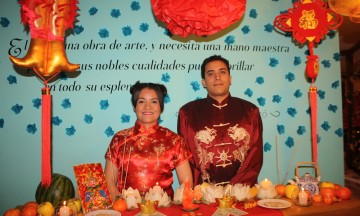 Celebran poblanos el año del Gallo