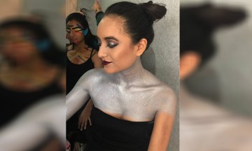 Realizan pasarela de bodypaint