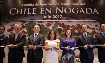 CORTE DE LISTON DE TEMPORADA DE CHILES EN NOGADA