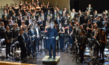 Disfrutan del encuentro de bandas sinfónicas
