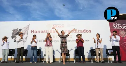 Mantiene Claudia Sheinbaum fortaleza de la Transformaci&oacute;n en Veracruz y anuncia 1,300 nuevos consultorios