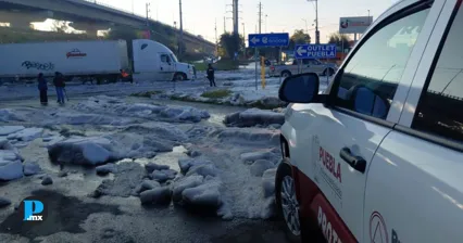 Lluvias dejan granizo en Coronango y m&aacute;s emergencias en Puebla