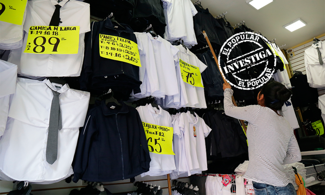 Uniformes escolares más baratos en mercados y tiendas