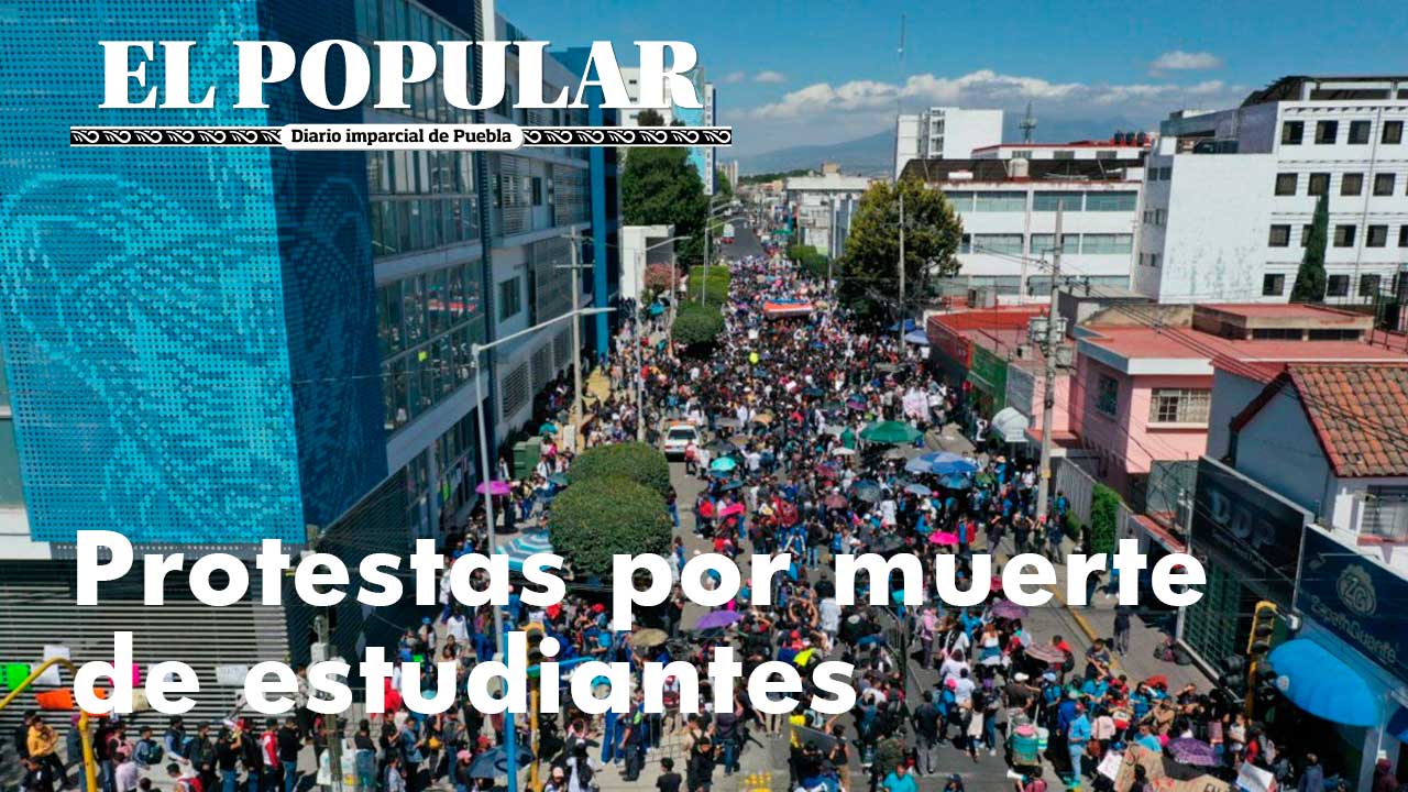 Se movilizan por asesinato de estudiantes en Puebla