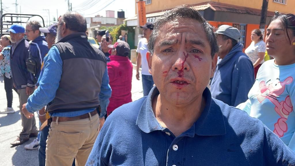  Varios colonos resultaron con heridas en la cara y en la cabeza