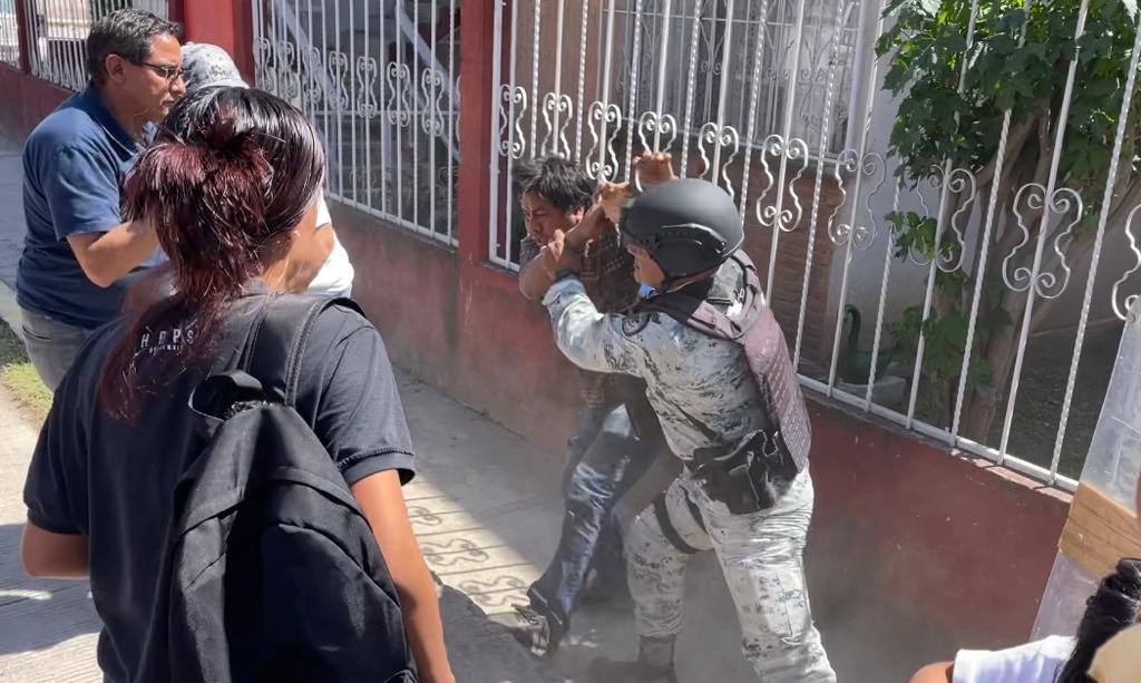La Guardia Nacional estaba lista para reprimir: hombres, mujeres, ancianos, jóvenes y niños