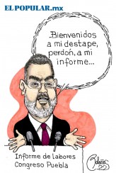 Sergio Salomón al destape... de su informe