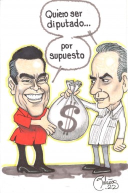 Alito Moreno y Jorge Estefan Chidiac negociando en lo oscurito