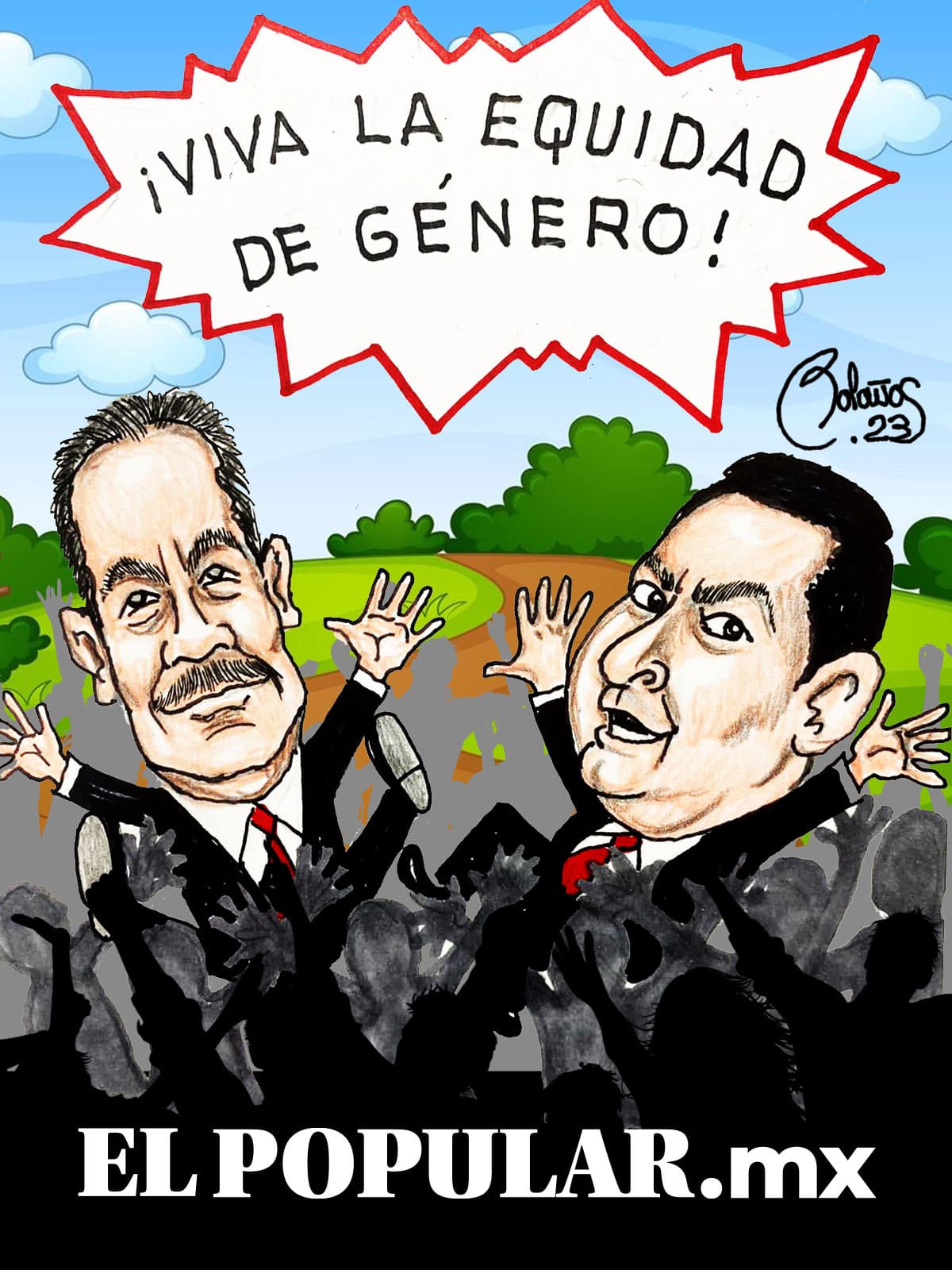 Después de conocer los resultados de la encuesta de reconocimiento de  MORENA, Mier  y  Armenta andan más felices de lo normal