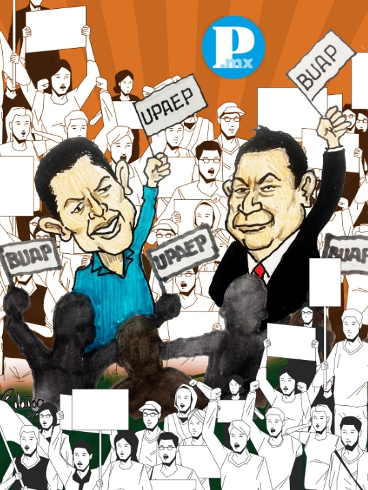 Eduardo Rivera Pérez (Team UPAEP) y Alejandro Armenta (Team BUAP)