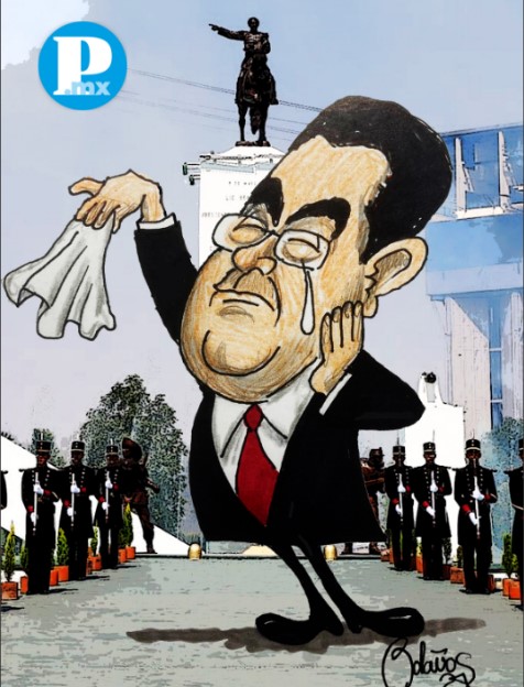 El gober se puso chípil de acordarse que este era su último 5 de mayo.Y cómo no, si también fue el de Andrés Manuel López Obrador ; de hecho no dejó pasar la oportunidad de tirarle flores a manera de despedida.