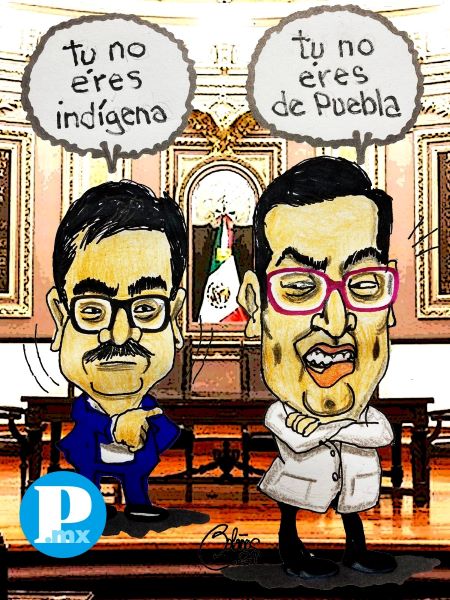 ¡Que si son peras o son manzanas!  Sigue la guerra de baja intensidad entre Néstor Camarillo y Agustín Gutiérrez . Mientras Agustín acusa a Néstor de no ser indígena, este le responde que él ni siquiera es poblano.