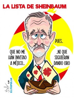 El rey de España parece no estar interesado en Sheinbaum