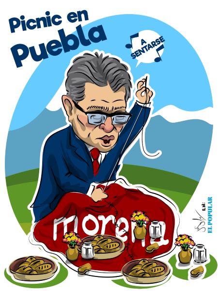 Ricardo Monreal trajo a Puebla su operación cicatriz...