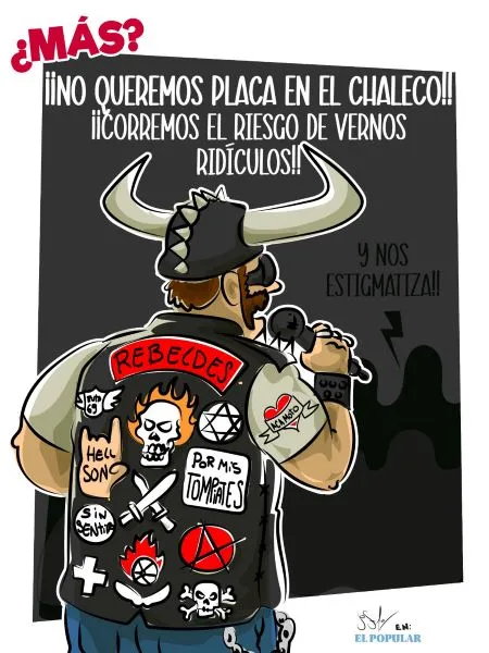 ¡Motociclistas unidos,  jamás serán vencidos!