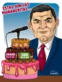 Ayer cumplió 56 años el gobernador de Puebla, y Joselo le horneó un pastel con sus trazos
