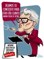 Vestidos y alborotados dejó  Ricardo Monreal a las y los diputados federales...