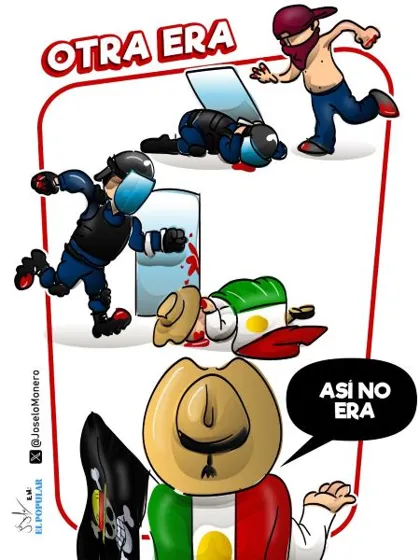 La “marcha pacífica” de la llamada Generación Z resultó ser la marcha “X-tremo Desastre”