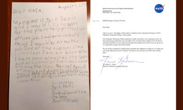 Ni&ntilde;o solicita puesto de protecci&oacute;n planetaria en la NASA