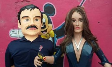 Crean pi&ntilde;atas de Kate del Castillo y El Chapo
