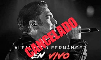 Cancelan concierto de Alejandro Fern&aacute;ndez en Puebla