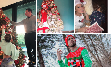 Famosos se preparan para la Navidad