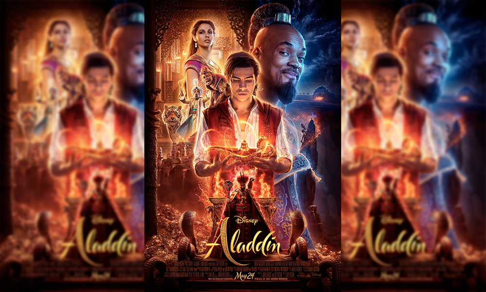 Disney revela nuevo tráiler y poster de la película Aladdín.