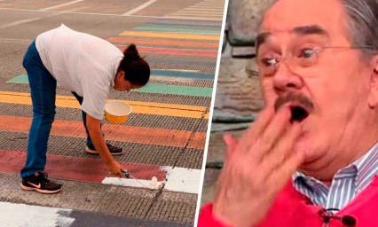 Pedrito Sola llama retr&oacute;gradas a quienes pintaron cruce en Puebla