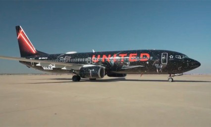 Conoce el avi&oacute;n de Star Wars de United Airlines