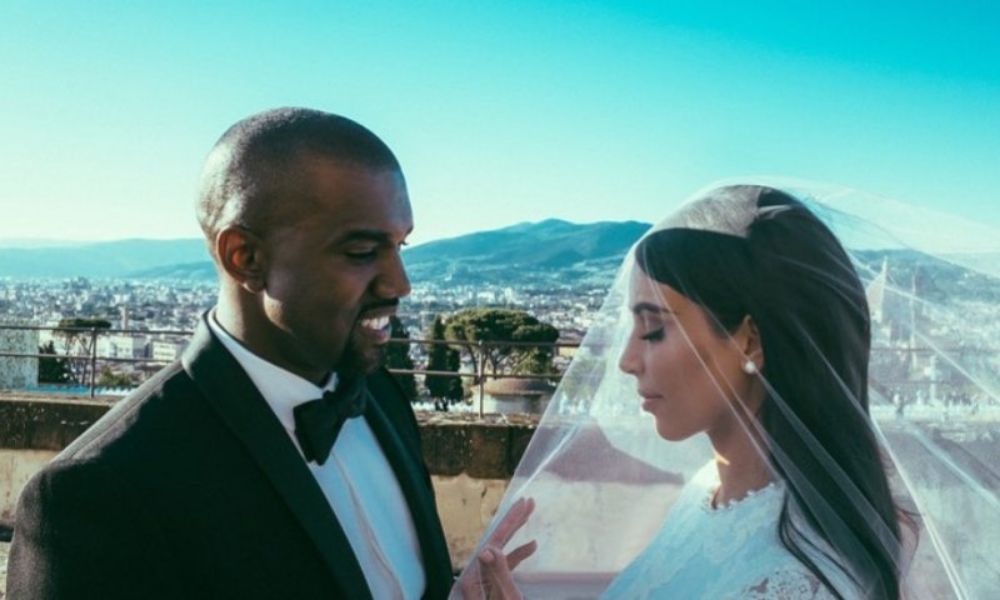 Celebran 6 años de matrimonio Kim Kardashian y Kanye West 