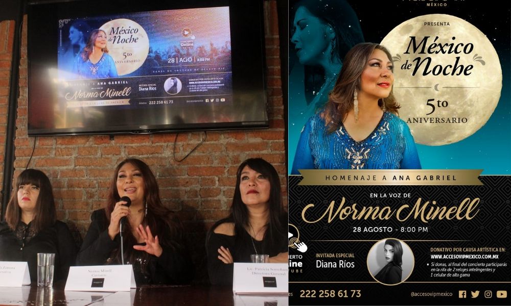 Preparan concierto online “México de noche homenaje a Ana Gabriel”
