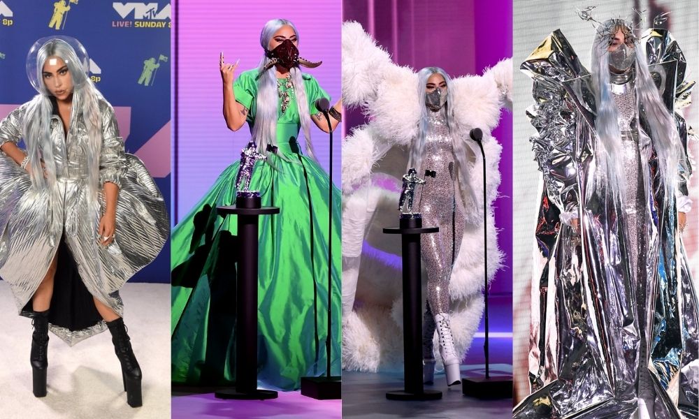 Impone moda de pandemia, las máscaras de Lady Gaga las verdaderas ganadoras de los MTV VMA