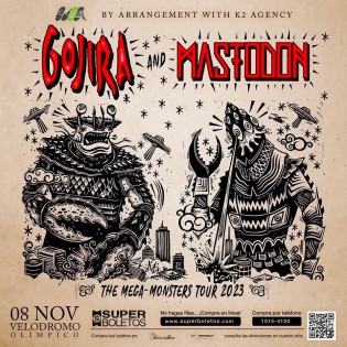 ¡La Ciudad de México Temblará! Gojira y Mastodon Llevan 'The Mega Monsters Tour' al Velódromo Olímpico