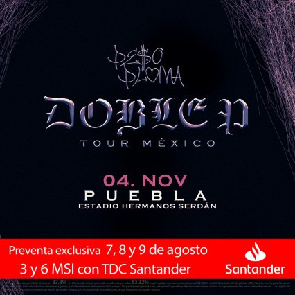 Emoción y Música con Peso Pluma: Concierto en Puebla el 4 de Noviembre