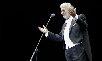 Canta Plácido Domingo a poblanos Qué chula es Puebla