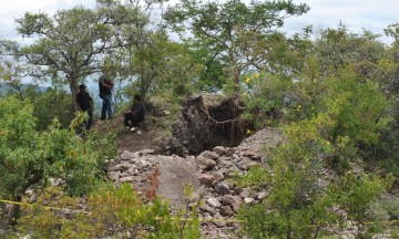 Zona arqueológica de Chila, abandonada