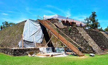 Sismo revela un templo oculto en la pir&aacute;mide de Morelos