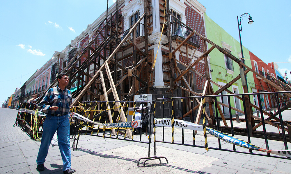 Levantan patrimonio poblano dañado por 19S