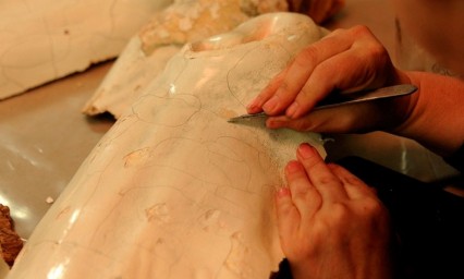 Avanza restauraci&oacute;n de la imagen de Santiago Ap&oacute;stol, tras el sismo